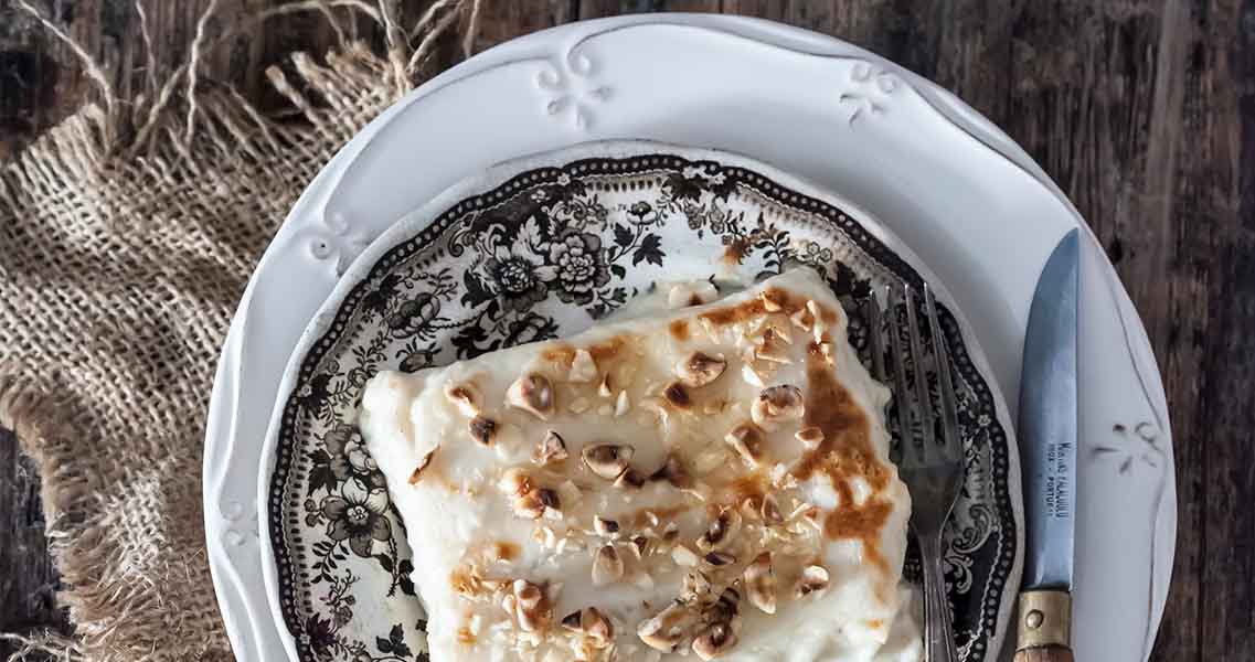 Canelones de pato con foie