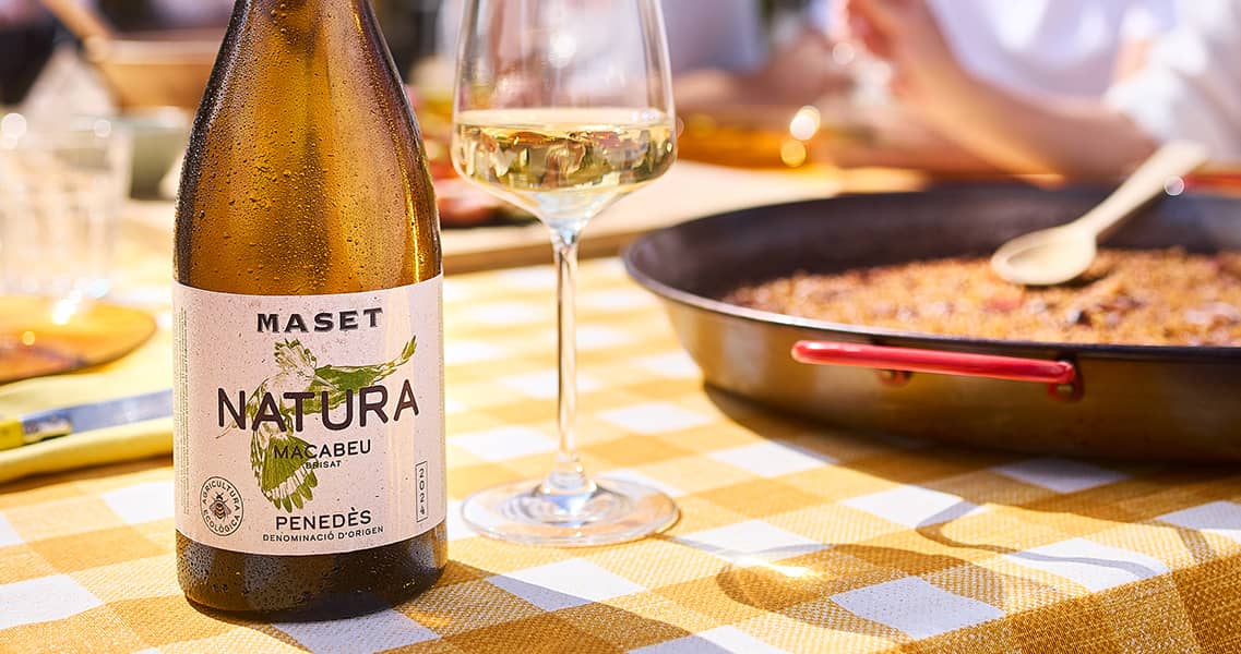 Arroz del Senyoret maridado con Natura Macabeu