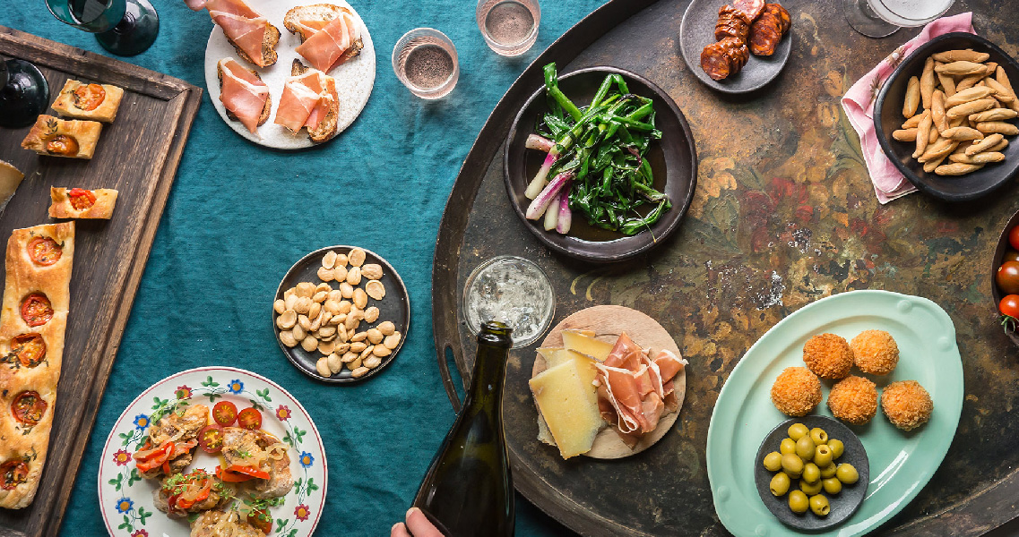 Cena de Navidad maridada con cava