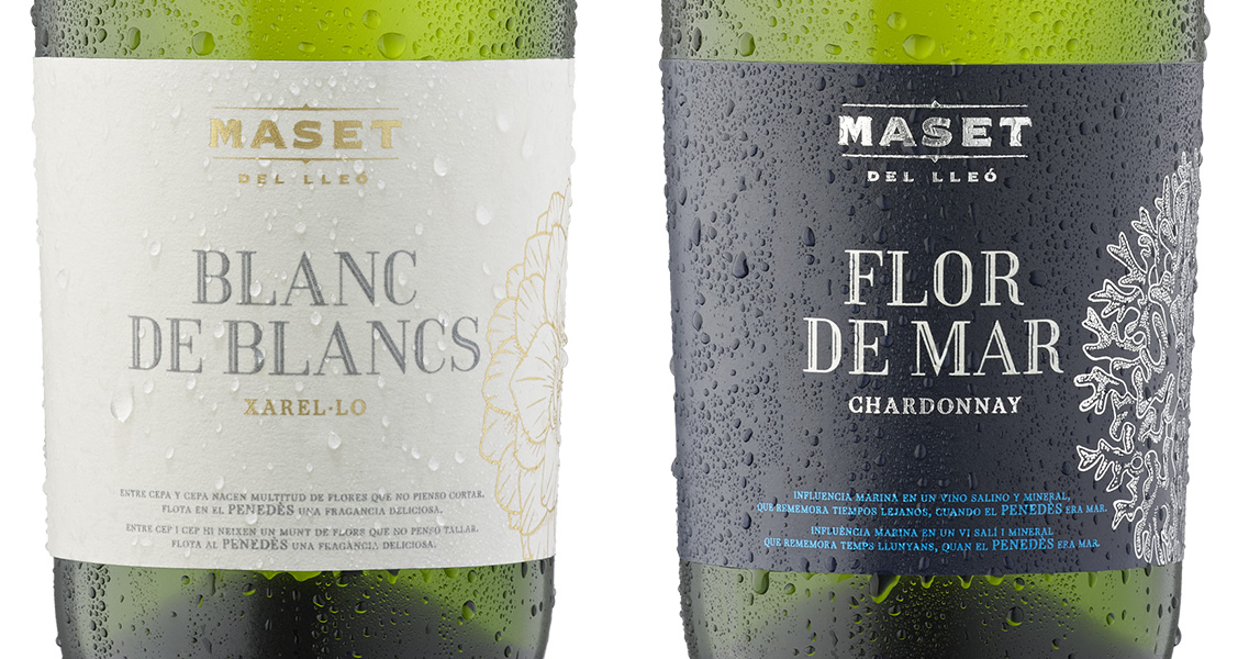 Las nuevas etiquetas del Blanc de Blancs y del Flor de Mar