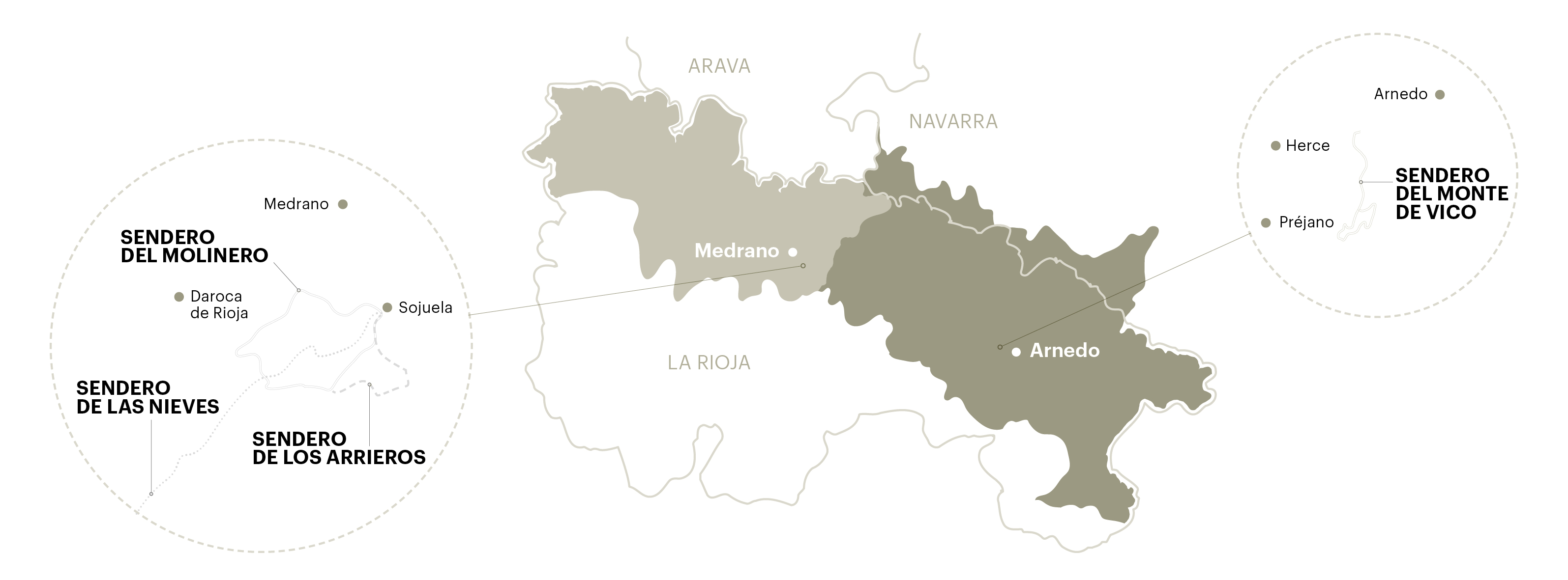 Mapa de La Rioja.