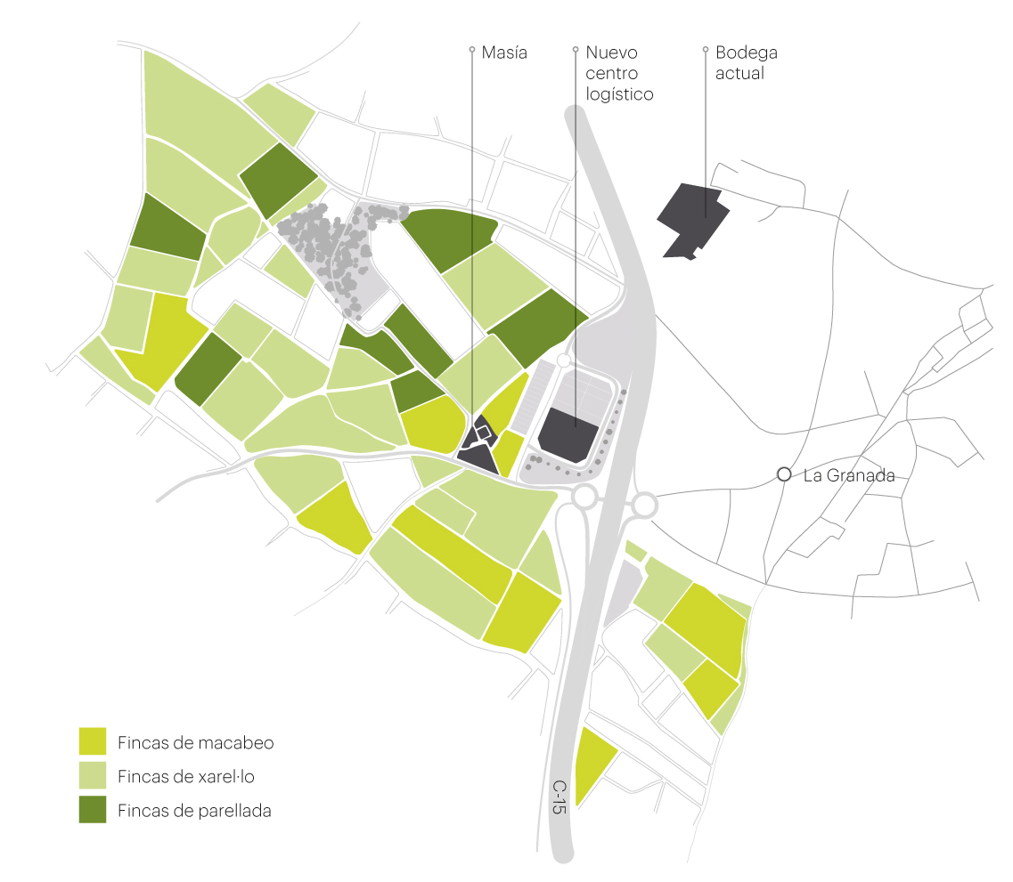 Mapa de la finca de la Teuleria dels Àlbers