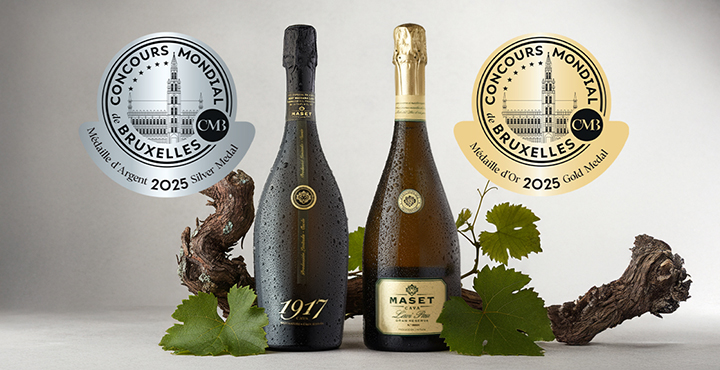 Oro y Plata en el Concours Mondial de Bruxelles 2025: L’avi Pau 2021 y 1917 2021 sitúan a Maset en la élite de los espumosos