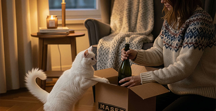 Tercera campaña de recogida de botellas de cava de Maset